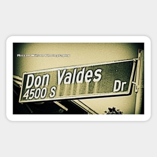 Don Valdes Drive, Los Angeles, California by Mistah Wilson Sticker